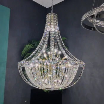 Led-uri de Lumină Pandantiv Europene Candelabre de Cristal living Luciu de iluminat Decorative holul Hotelului personalizat de lux de Prindere