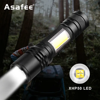 Asafee Super Bright LED-uri Lanterna Built-in Baterie USB Reîncărcabilă Lanterna de Lucru de Reparații Auto Lumini