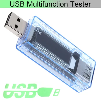 Portabil Mini USB Tensiune de Curent Capacitate Detector cu Ecran LCD și Mufă USB Interfață de Ieșire Tensiune de Metri