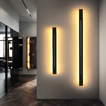 Emițătoare de lumină Schimbătoare de Aur Negru Modernă cu LED-uri Lămpi de Perete Camera de zi Dormitor, Vestiar Coridor, Culoar Balcon Fier de Perete de Lumină