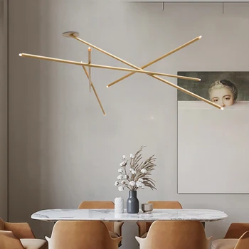 Postmodern creative candelabru Nordic personalitate camera de zi sala de mese lampa designer cameră model personalizat privat candelabru
