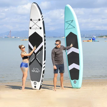 3.2*0.8*1.5 m Gonflabile Stand Up Paddle Board SupBoard placa de Surf, Caiac, Surf set S U P cu Rucsac,lesa,pompa,geanta de transport,aripioare