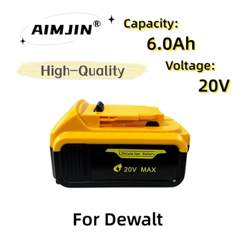20V 6000MAh MAX XR Baterie Instrument de Înlocuire pentru Dewalts DCB206 DCB207 DCB204 DCB203 DCB200-2