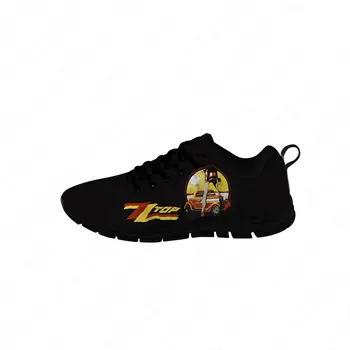 Zz Top Vintage Picioare Adidasi Barbati Femei Adolescent Casual Pânză Pantofi de Panza Pantofi de alergat 3D de Imprimare Respirabil Usoare de pantofi