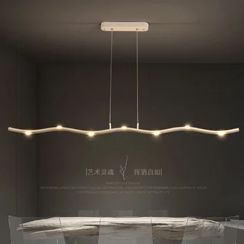 Candelabre de Lumini cu LED-uri Moderne sala de Mese Bar Pendan lămpi Restaurant Nordic de iluminat de birou simplu Agățat lumini