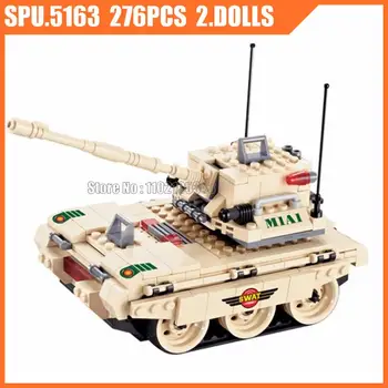29010 276pcs-Lea Militar Armata M1a1 Tanc Tiger Arma Armata Băiat Bloc Jucărie Caramida