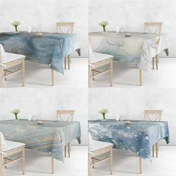 Valurile Albastre Textura Simplu Arta In Masă Masă Praf De Acoperire Rezistent La Căldură Înfrumuseța Sala De Mese Bucătărie Mai Multe Dimensiuni