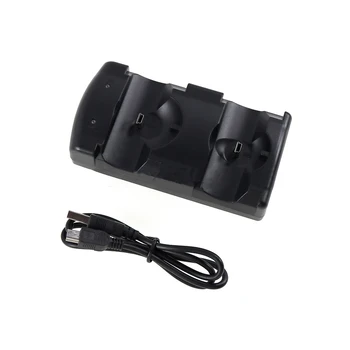 USB 2in1 Incarcator Dual Stand de Încărcare de Andocare pentru PS3 Controler de Încărcare Stație de Gamepad Controler de Jocuri Stand Stație