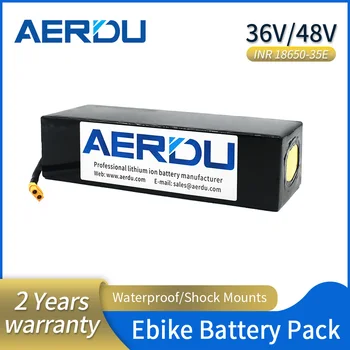 AERDU 48V14Ah bateria cu litiu 13S4P for18650 Samsung 35E 3500mAh 30A BMS biciclete electrice scuter motocicleta