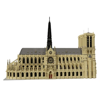 Ridicat De Dificultate -43974 Notre Dame De Paris Constructii Modulare Dimensiune Blocuri De Construcție Personalizate Street View Cărămizi Jucarii Si Cadouri