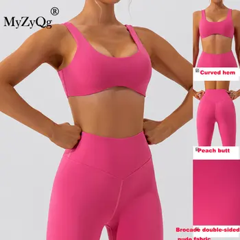 MyZyQg Femei Pant Set iute Uscat Yoga Costum din Două piese Lenjerie Sport Hip-ridicare Talie Mare Sutien Legging Utilaje