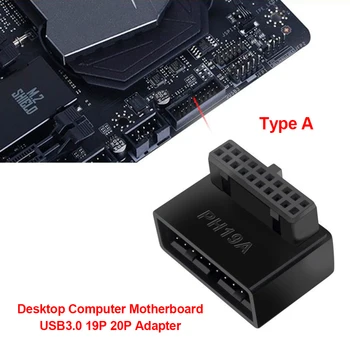 1/2/3/5PCS Calculator Motherboard Header Adapter USB 3.0 19P/20P 90 de Grade Desktop Converter Computer Desktop Accesorii