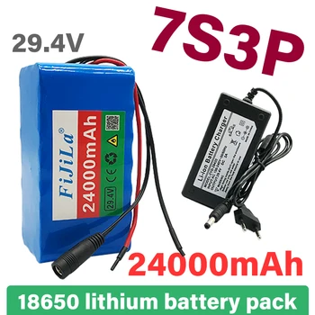 24V 24ah 7s3p 18650 baterie litiu-ion de 29.4 V 24000mah biciclete electrice moped / electric /Personalizabil plug 24v baterie de litiu