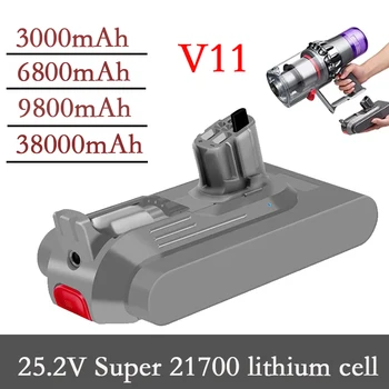 Original V11 Baterie Absolută V11 Putere Litiu-Ion Aspirator Baterie reîncărcabilă Super Litiu 38000Ah