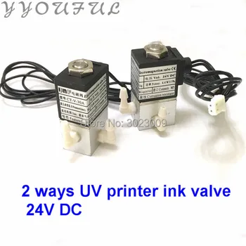 Flatbed UV de imprimantă 2 moduri de a electrovalvei de cerneală valva 24V DC 4.4 W pentru cerneală albă electro magnet Flora Challenger RELU Vista printer