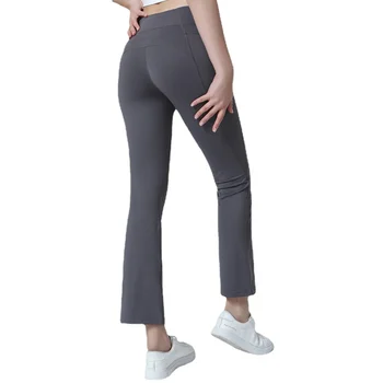 Flare Jambiere Pantaloni De Yoga Pentru Femei Talie Mare Pantaloni Largi Picior Femei Sală De Sport Negru Ars Pantaloni Plus Dimensiune Pantaloni De Dans 2023 Noi