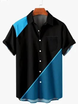 2023 Noi de Vara Casual Împletit Simplu Hot-vânzare Hawaiian Tricouri Barbati Vacanță pe Plajă Fierbinte Modele de Producatori