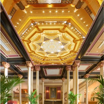 beibehang Tapet personalizat tapet mural Europeană aur diamante strălucitoare camera de zi dormitor tavan perete de fundal