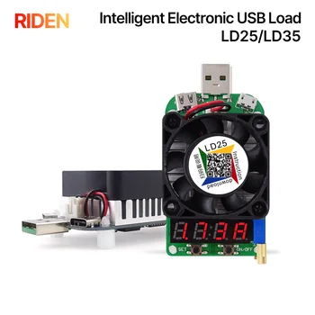 RIDEN LD25 LD35 Interfață USB de Încărcare Electronică rezistor de Descărcare de gestiune a bateriei de testare afișaj cu LED ventilator reglabil curent tensiune