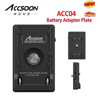 Accsoon ACC04 Baterie Adaptor Placa Cu PD În PD Ieșire de Tip C, Ieșire USB Pentru NP-F Baterie Ca F970 F750 F550