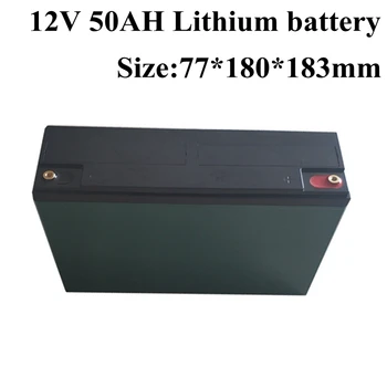 Baterie litiu-Ion 12v 50ah cu BMS pentru 350W LED /Camera CCTV/invertor/Ușă de Supraveghere de Securitate Dota+5A Încărcător