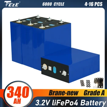 Clasa 3.2 V Lifepo4 340Ah Bateria 4-32PCS de Mare Capacitate Baterie Reîncărcabilă pentru RV EV de Stocare a energiei Solare Masina Electrica UE NU NE-FISCALE