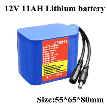 12v 11000mah Acumulator 18650 Li-Ion Baterie Pack pentru Cctv aparat de Fotografiat fără Fir Difuzor Audio Wifi Router Modem de Lumină Led-uri+ Incarcator