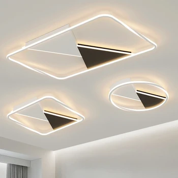 LED Camera de zi Lumina de Plafon Lumina, Lumina din Dormitorul Minimalist Atmosferă Modernă, Dreptunghiular, Rotund Scandinave Tavan