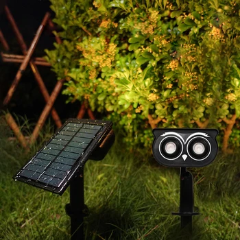 Solar Lumini De Perete Owl În Aer Liber, Spoturi Impermeabil La 360°, Reglabile Electric Solar Peisaj Lampă De Grădină Cu Gazon, Curte, Terasa De Iluminat