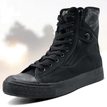 Toamna Formare Pantofi Negru Protecția Muncii Anti-Alunecare, rezistent la Uzură Bocanci Mare Sus în aer liber, de Vânătoare, de Luptă Marfă Adidas