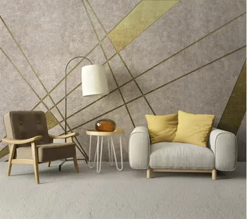 Personalizat tapet 3d Nordic minimalist personalitate retro geometrice aur TV de fundal gazete de perete decor acasă 3D papel de parede