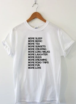 Obiectivele de viață Umor Amuzant tricou Unisex Bărbați Femei de Moda Slogan Tee Casual de Vara Maneca Scurta Alb Tricou Top Hipster