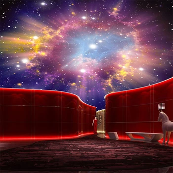 3D Tapet Modern Stea Nebuloasă Cerul de Noapte pictură Murală Pânză KTV Tema Hotel Dormitor Copii Perete Tavan Rola de Hârtie De Perete 3 D