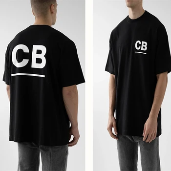 Cole Buxton Minimalist Scrisoare Slogan Logo-ul Imprimat Bărbați Și Femei Vrac Montarea 1:1 cu Mânecă Scurtă T-Shirt S-XL