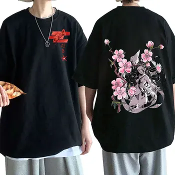 Daki Anime T-Shirt Demon Slayer Kimetsu Nu Yaiba Harajuku Teuri Bărbați Femei Casual Din Bumbac Cu Maneci Scurte T Shirt Supradimensionat Streetwear