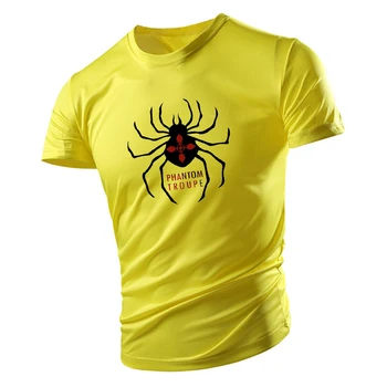 Moda de vara pentru tineret sport casual 2D print spider adult short sleeve crewneck de mari dimensiuni pentru bărbați T-shirt confortabil și liber