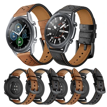 Curea din Piele Pentru Echipamentul Sport/S2 S3 42/46mm Trupa Brățară Pentru Samsung Galaxy Watch 3 Active 2 41/45mm 20mm 22mm Watchband