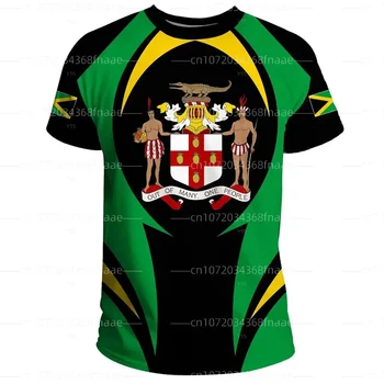 Tessffel Jamaica Leu Emblema Vara Noi de Moda 3D de Imprimare Topuri Tricou Tricou Barbati pentru Femei tricou Maneca Scurta Stilul Streetwear