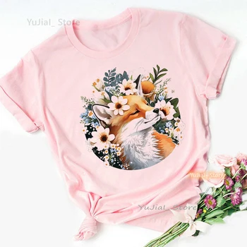 Corgi Mama Flori Grafic de Imprimare Roz Tricou Fete German cu Parul scurt/Pug/Yorkie Câine Tricou de Îmbrăcăminte pentru Femei T-Shirt Femme