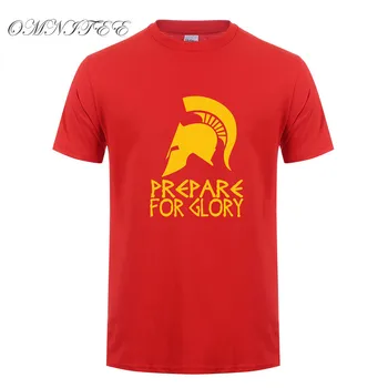 Moda de vara Barbati Tricou Sparta T-shirt Sparta se Pregătească Pentru Slava Tricouri Bumbac cu Maneci Scurte Grecia Bărbați Îmbrăcăminte de Sus OT-551
