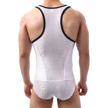 Bărbați Sexy remodelare corporala Body Rezervor de Top de sex Masculin dintr-O bucata de Gimnastică Vesta Barbati Salopetă Confortabilă Salopeta