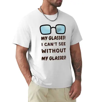Ochelarii! Eu nu pot vedea fără ochelari! Tricou haine hippie simplu t-shirt supradimensionate tricouri pentru bărbați