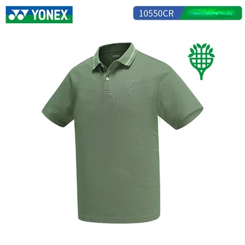 Yonex tenis polo sport, îmbrăcăminte sport badminton Tricou maneca scurta cu guler barbati sex masculin vara
