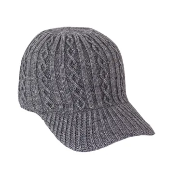 2021 Noi De Iarna Cald Tricotate Pălărie De Culoare Solidă Margine Largă Îngroșa Pălării De Iarnă Snapback Pălării Pentru Femei Barbati