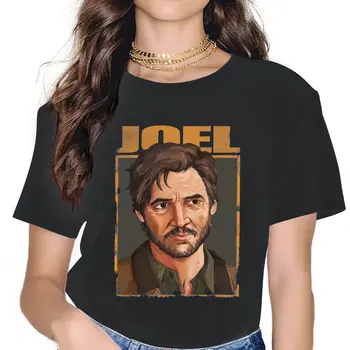 Pedro Pascal ca Joel Femei T Shirt Ultimul serial de Televiziune american Vintage Tricou Maneci Scurte Rotund Gat T-Shirt Bumbac Vara