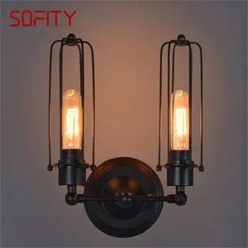 SOFITY Clasica Lampă de Perete LED-uri de Interior Retro Industrial Corpuri de Iluminat Loft Design Simplu Tranșee