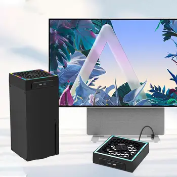 Consola de joc de Răcire de Bază RGB Colorate de Lumină Touch Control a Căldurii Ventilatorului de Răcire Sta