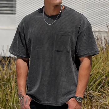 Schinotch de Vară pentru Bărbați T ShirtFashion Solid T Shirt Mens Supradimensionate Hip Hop Maneca Scurta Casual Mens Streetwear Sus Tees