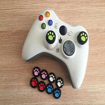 2 buc Pisica Labe de Cauciuc Silicon Joc Ocupe de Joystick-ul de Prindere Stick Capac Pentru PS4/Xbox One/PS3/Xbox 360 Jocuri Controlere Degetul mare