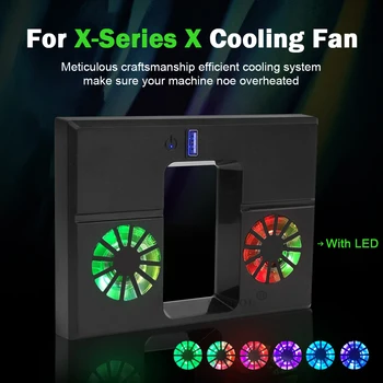 Pentru Xbox Seria X Vertical Stand de Răcire Dual Controller Stația de Încărcătoare Joc Depozite Doc de Încărcare Fan Pentru XBOX Seria X